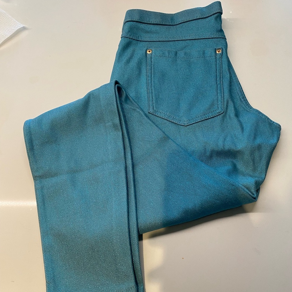 NEW - Metallic sparkly jeggings . Size Small. Brand new